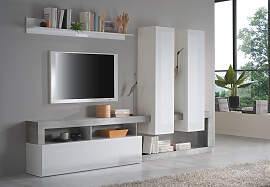 Wohnwand HOME AFFAIRE "Hamburg", grau