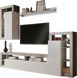 Wohnwand HOME AFFAIRE "Hamburg", weiß