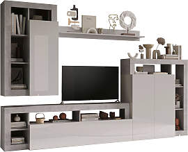 Wohnwand HOME AFFAIRE "Hamburg", weiß