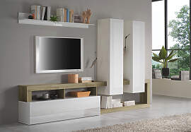 Wohnwand HOME AFFAIRE "Hamburg", weiß