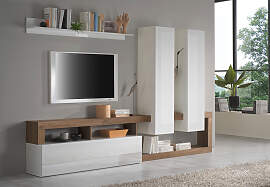 Wohnwand HOME AFFAIRE "Hamburg", weiß