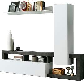 Wohnwand HOME AFFAIRE "Hamburg", weiß