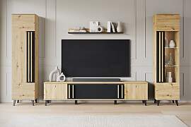 Wohnwand HOME AFFAIRE "Helsinki, Modernes Set 