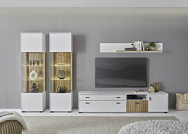 Wohnwand HOME AFFAIRE "HUDSON", weiß