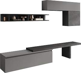 Wohnwand HOME AFFAIRE "Infinity, 5tlg. Breite 