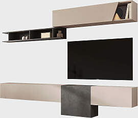 Wohnwand HOME AFFAIRE "Infinity, 5tlg. Breite 