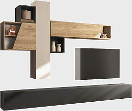 Wohnwand HOME AFFAIRE "Infinity, 6tlg. Breite 