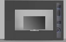 Wohnwand HOME AFFAIRE "Maruska", grau