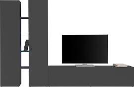 Wohnwand HOME AFFAIRE "Maruska", grau