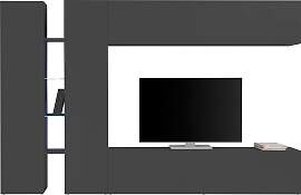 Wohnwand HOME AFFAIRE "Maruska", grau