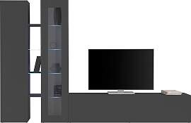 Wohnwand HOME AFFAIRE "Maruska", grau