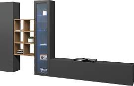 Wohnwand HOME AFFAIRE "Maruska", grau