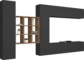 Wohnwand HOME AFFAIRE "Maruska", grau