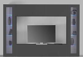 Wohnwand HOME AFFAIRE "Maruska", schwarz 