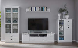 Wohnwand HOME AFFAIRE "Örebro", weiß,