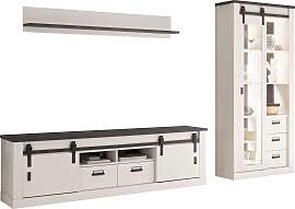 Wohnwand HOME AFFAIRE "SHERWOOD", weiß