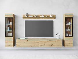 Wohnwand HOME AFFAIRE "VERA II", braun