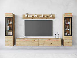 Wohnwand HOME AFFAIRE "VERA II", braun