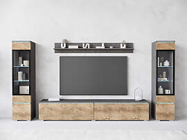 Wohnwand HOME AFFAIRE "VERA II", braun