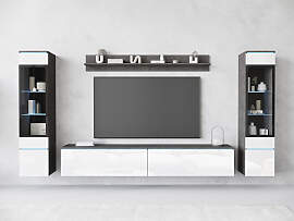 Wohnwand HOME AFFAIRE "VERA II", grau