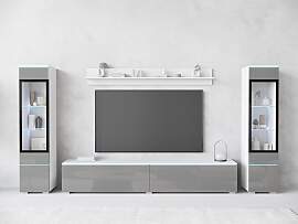 Wohnwand HOME AFFAIRE "VERA II", grau