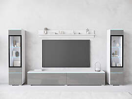 Wohnwand HOME AFFAIRE "VERA II", grau