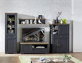 Wohnwand INNOSTYLE "Jasmin", grau