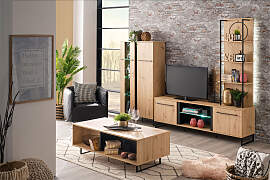 Wohnwand INOSIGN "Sardinia", schwarz