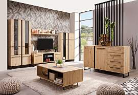 Wohnwand INOSIGN "Sardinia", schwarz