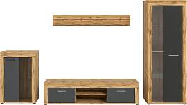 Wohnwand Jam Eiche Wotan