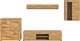 Wohnwand Jam Eiche Wotan