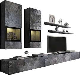 Wohnwand OTTO HOME "Baros", grau