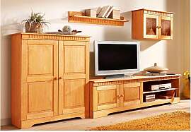 Wohnwand OTTO HOME, beige (natur gebeizt,