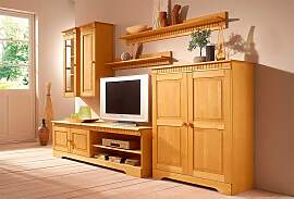 Wohnwand OTTO HOME, beige (natur gebeizt,