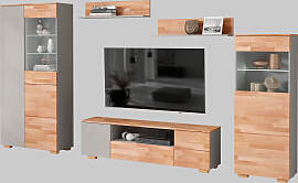 Wohnwand OTTO HOME, braun (braun und grau),