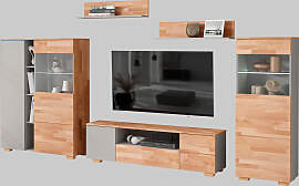 Wohnwand OTTO HOME, braun (braun und grau),