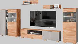 Wohnwand OTTO HOME, braun (braun und grau),