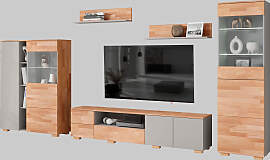 Wohnwand OTTO HOME, braun (braun und grau),