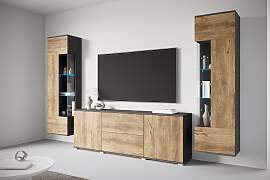 Wohnwand OTTO HOME "KENIA", grau (matera 