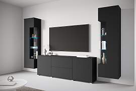 Wohnwand OTTO HOME "KENIA", schwarz