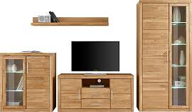 Wohnwand OTTO HOME "Logo", braun (eiche