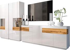 Wohnwand OTTO HOME "SILKE", weiß (weiß 