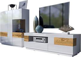 Wohnwand OTTO HOME "SILKE", weiß (weiß 