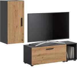 Wohnwand-Set TheOne Eiche Artisan Nachbildung