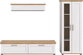 Wohnwand Verona Lärchefarben/Eiche Artisan