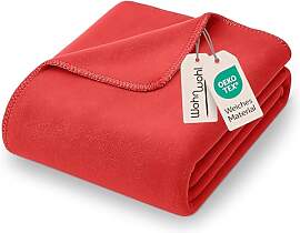 WOHNWOHL® Kuscheldecke (150x200cm) • Weiche