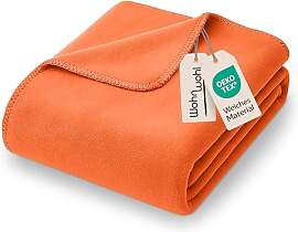 WOHNWOHL® Kuscheldecke (150x200cm) • Weiche