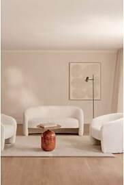 Wohnzimmergarnitur Mit 2-sitzer-sofa Und 2 Sesseln 