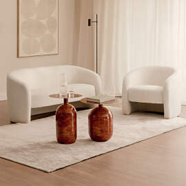 Wohnzimmergarnitur Mit 2-sitzer-sofa Und Sessel