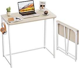 WOHOMO Kleiner Schreibtisch Klappbar 80 cm,